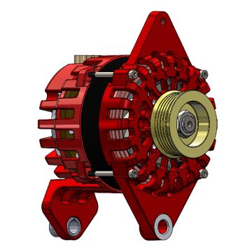 Balmar Alternator 170 AMP 12V 4&quot; Dual Foot Saddle K6 Pulley