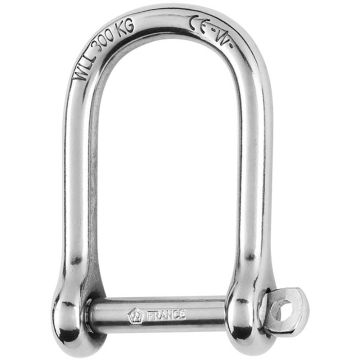 Wichard Self-Locking Large Opening Shackle - 6mm Diameter - 1/4&quot;