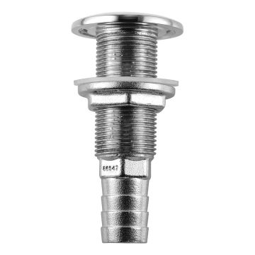 Attwood Stainless Steel Thru-Hull Standard Straight Barbed - 5/8&quot; Inner Diameter
