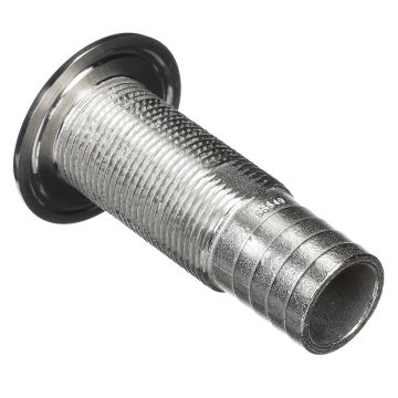Attwood Stainless Steel Thru-Hull Standard Straight Barbed - 1-1/8&quot; Inner Diameter