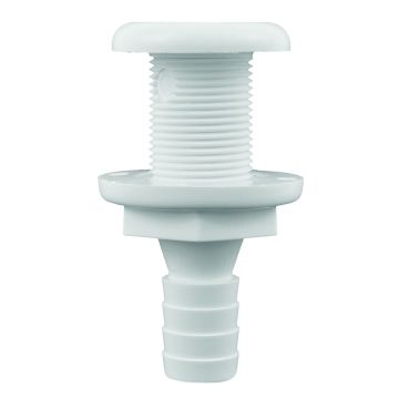Attwood White Plastic Thru-Hull Fitting - 5/8&quot; Inner Diameter