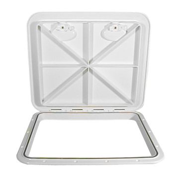 Beckson 18x21 Rectangular Hatch - White - ASA Material Acrylonitrile Styrene Acrylate