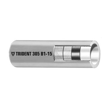 Trident Marine 5/16&quot; x 50&#39; Boxed Barrier Lined B1-15 EPA Compliant Outboard Fuel Line Hose - Gray