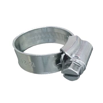 Trident Marine 316 SS Non-Perforated Worm Gear Hose Clamp - 3/8&quot; Band - 11/32&quot;-25/32&quot; Clamping Range - 10-Pack - SAE Size 6