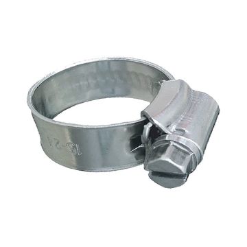 Trident Marine 316 SS Non-Perforated Worm Gear Hose Clamp - 3/8&quot; Band - 7/16&quot;&ndash;21/32&quot; Clamping Range - 10-Pack - SAE Size 4