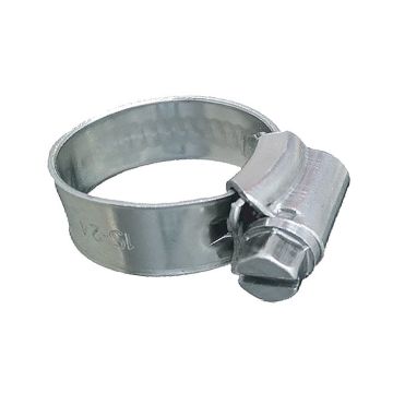 Trident Marine 316 SS Non-Perforated Worm Gear Hose Clamp - 3/8&quot; Band - 5/8&quot;&ndash;15/16&quot; Clamping Range - 10-Pack - SAE Size 8