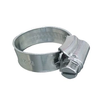 Trident Marine 316 SS Non-Perforated Worm Gear Hose Clamp - 3/8&quot; Band - (3/4&quot; &ndash; 1-1/8&quot;) Clamping Range - 10-Pack - SAE Size 10
