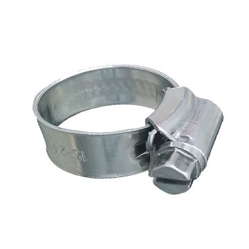 Trident Marine 316 SS Non-Perforated Worm Gear Hose Clamp - 3/8&quot; Band - (1-1/16&quot; &ndash; 1-1/2&quot;) Clamping Range - 10-Pack - SAE Size 16
