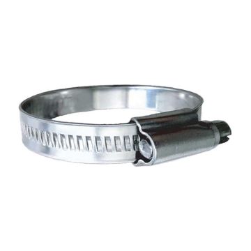 Trident Marine 316 SS Non-Perforated Worm Gear Hose Clamp - 15/32&quot; Band - (5/8&quot; &ndash; 15/16&quot;) Clamping Range - 10-Pack - SAE Size 8