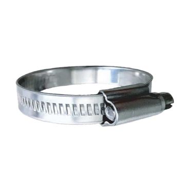 Trident Marine 316 SS Non-Perforated Worm Gear Hose Clamp - 15/32&quot; Band - (1-1/4&quot; &ndash; 1-3/4&quot;) Clamping Range - 10-Pack - SAE Size 20