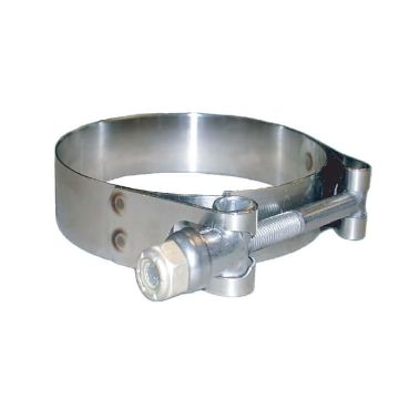 Trident Marine 316 SS T-Bolt Clamp - 3/4&quot; Band - 4.28&quot;-4.59&quot; Range - 10-Pack