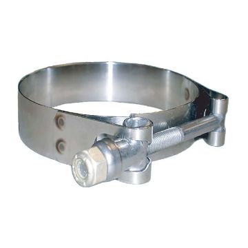 Trident Marine 316 SS T-Bolt Clamp - 3/4&quot; Band - 4.37&quot;-4.94&quot; Range - 10-Pack