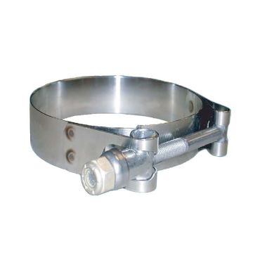 Trident Marine 316 SS T-Bolt Clamp - 3/4&quot; Band - 6.53&quot;-7.10&quot; Range - 10-Pack