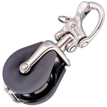Wichard Snatch Block w/Snap Shackle - Max Rope Size 18mm (23/32&quot;)