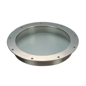 Man Ship Stainless Steel Round 6" Flush Fixed Portlights with Straight Spigot