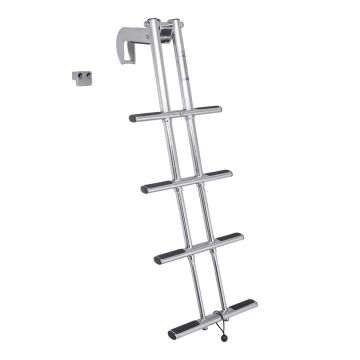  316 Stainless Steel Telescoping Dive Door Ladder With Small Mount Block