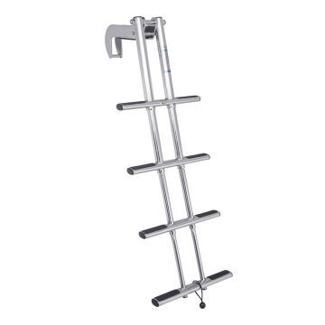 304 Stainless Steel Telescoping Dive Door Ladder With Mount Blocks