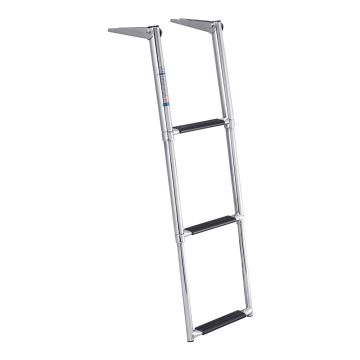 Stainless Steel Over Platform Telescoping Drop Ladder