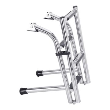 Boat Transom Ladder Fold Up - 4-Step - Extended Standoff