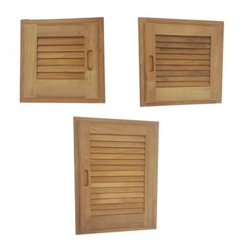 Teak Louvered Door