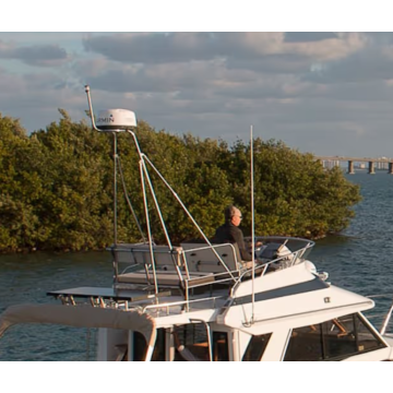 Aft Seat Assembly with Radar Arch for Cutwater Boats
