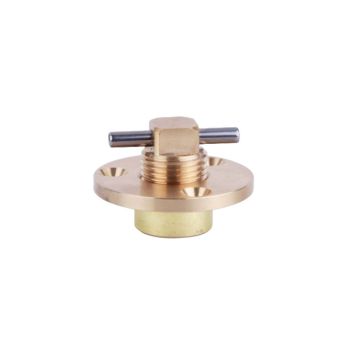Brass Garboard Drain Plug 2" with Roll Pin