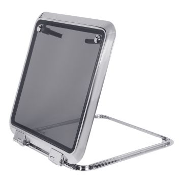 Man Ship LDH-N Stainless Low Profile Deck Hatches w/ Friction Hinges, Inside Opening Only