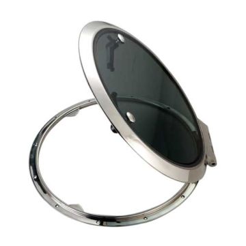 Man Ship LDHR Stainless Friction Round Low Profile Deck Hatches, Inside Opening Only 