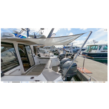Aft Sunshade Poles, Angle Mounted