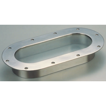 Man Ship Stainless Steel Oval 5" x 12" Flush Fixed Portlights With Straight Spigot