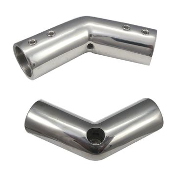 Stainless Steel Boat Hand Rail 125 Degree Bow Form, 1"