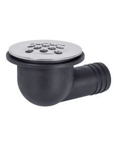 1-1/2" Deck Drain Nylon Body, Stainless Cover