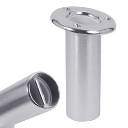 Aluminum Silver Rod Holder With White Liner, 10 Degree