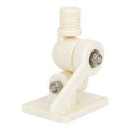 Nylon Dual-Axis Antenna Ratchet Mount 4-Way. Color - Ivory