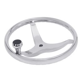 Stainless Steel Sport Steering Wheel 3 Spokes