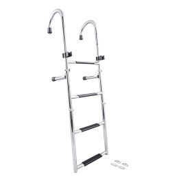 Stainless Steel Gunwale-Mounted Removable Ladder