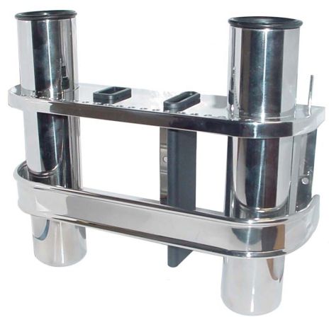 Stainless Double Fishing Rod Storage Holder Rack