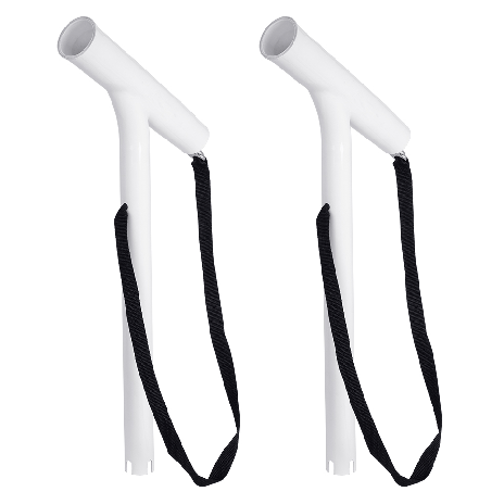 Outrigger Rod Holders White Powder Coated (Pair)