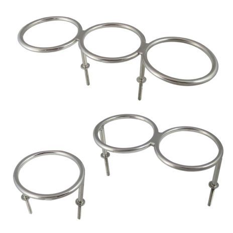 Stainless Stud Mount Ringlike Drink Cup Holder