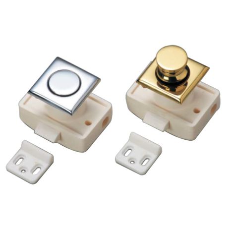 Push On Square Cabinet Latch